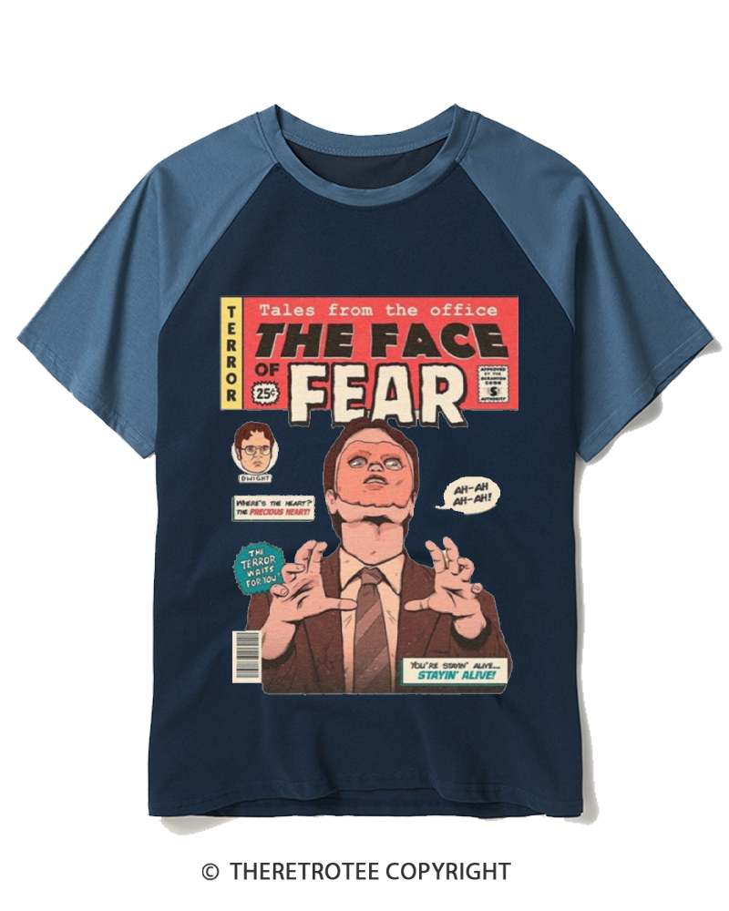 TheRetroTee Tales from the Office 1950s Raglan Baseball T-Shirt