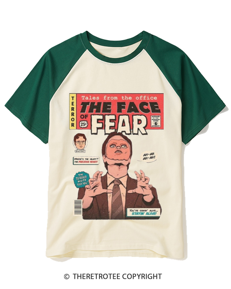 TheRetroTee Tales from the Office 1950s Raglan Baseball T-Shirt