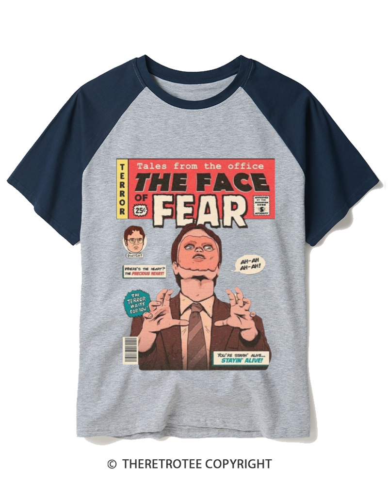 TheRetroTee Tales from the Office 1950s Raglan Baseball T-Shirt
