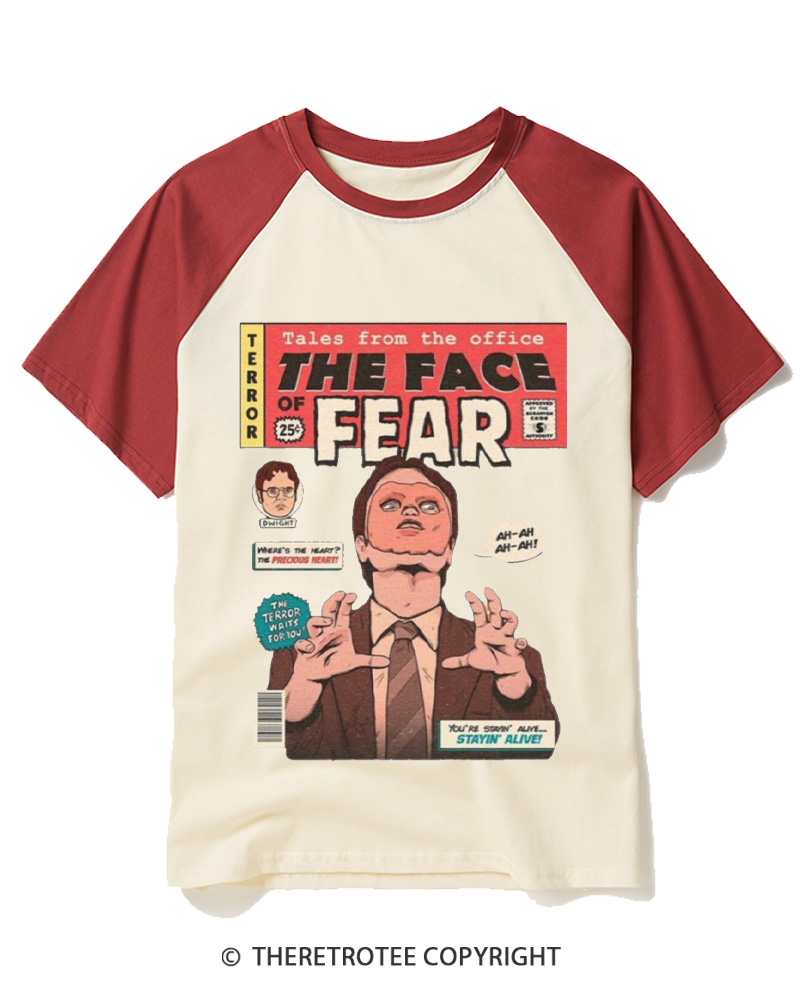 TheRetroTee Tales from the Office 1950s Raglan Baseball T-Shirt