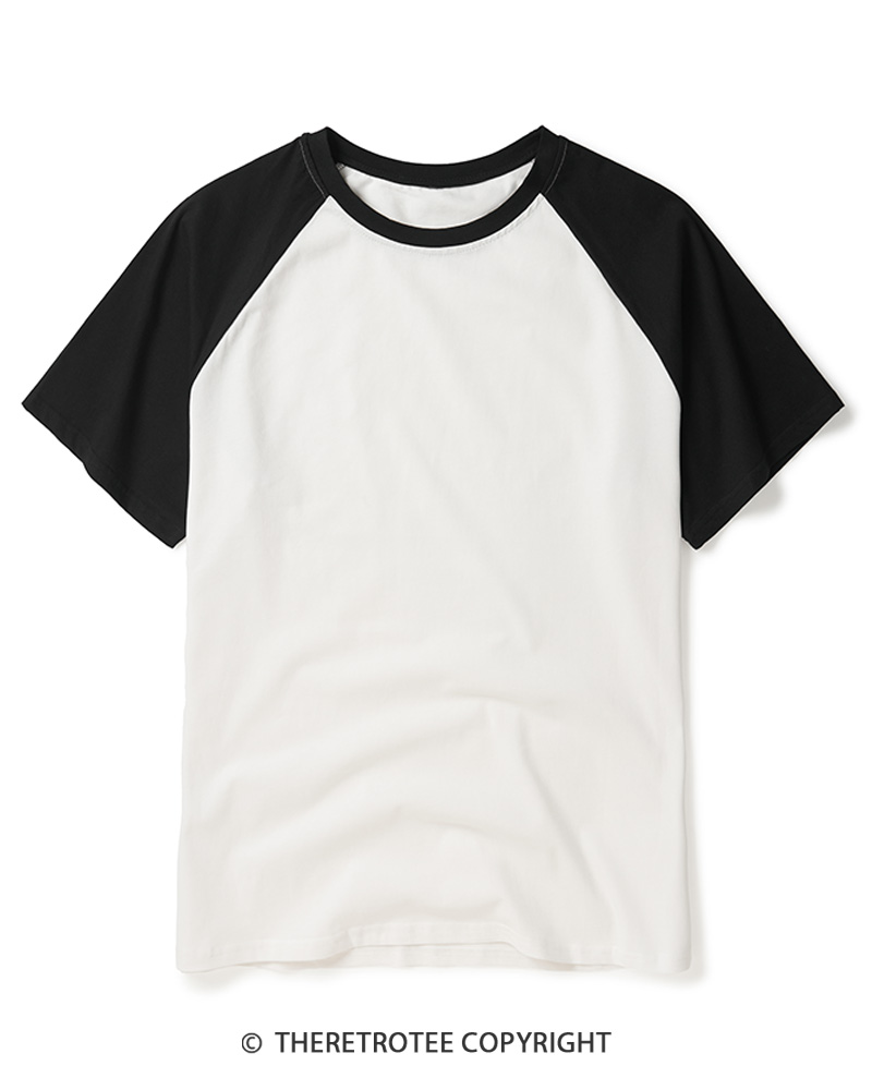 TheRetroTee TheRetroTee Essential Raglan Baseball T-Shirt