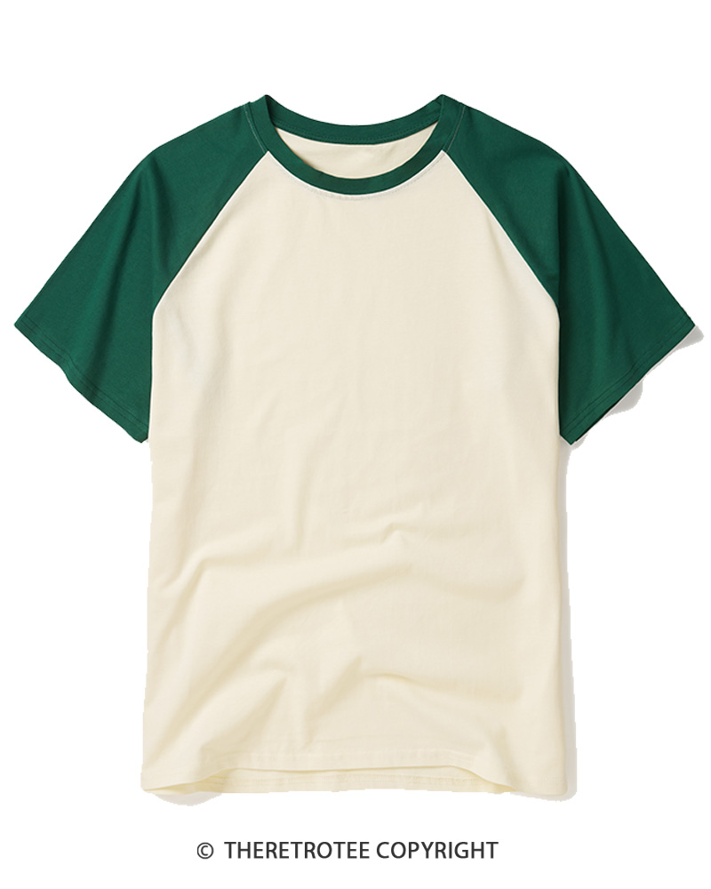 TheRetroTee TheRetroTee Essential Raglan Baseball T-Shirt