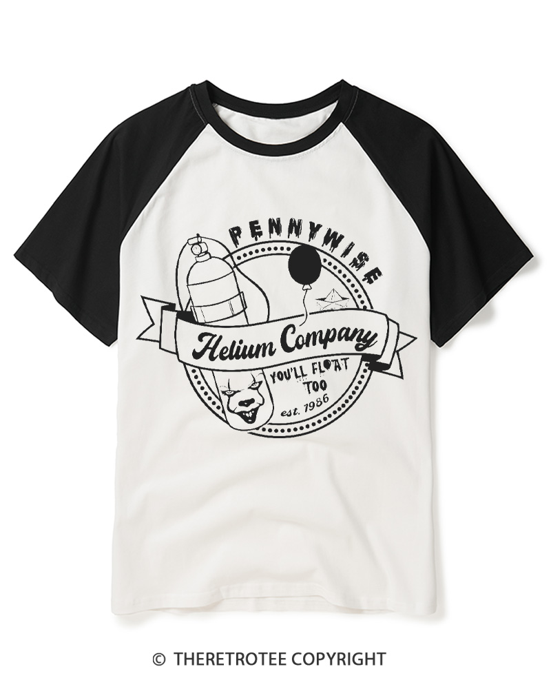 TheRetroTee You’ll Float Too 1960s Raglan Baseball T-Shirt