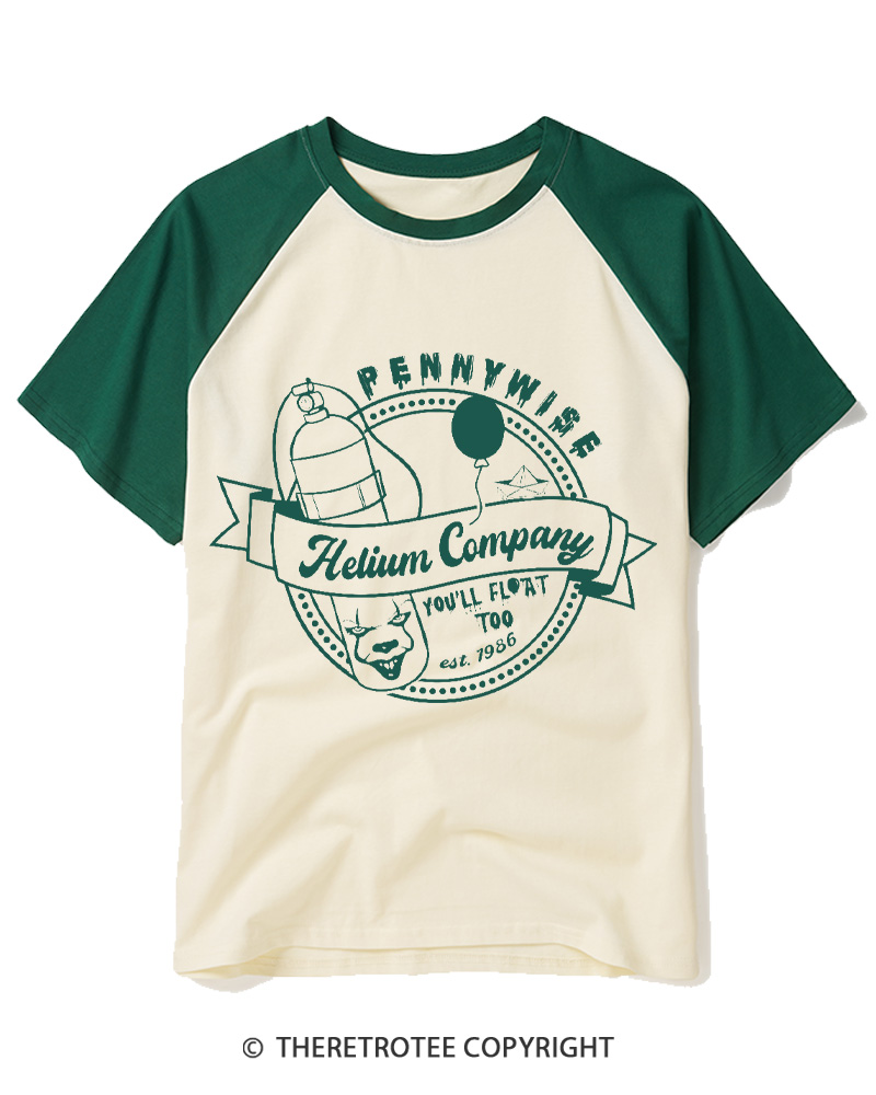 TheRetroTee You’ll Float Too 1960s Raglan Baseball T-Shirt