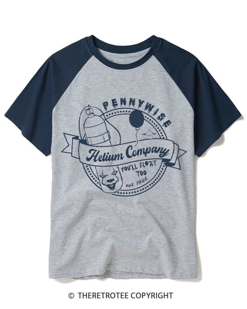 TheRetroTee You’ll Float Too 1960s Raglan Baseball T-Shirt