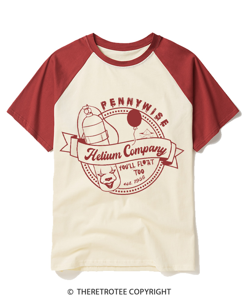 TheRetroTee You’ll Float Too 1960s Raglan Baseball T-Shirt