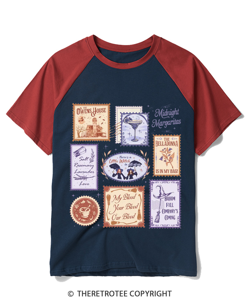 TheRetroTee Midnight Margaritas 1990s Raglan Baseball T-Shirt