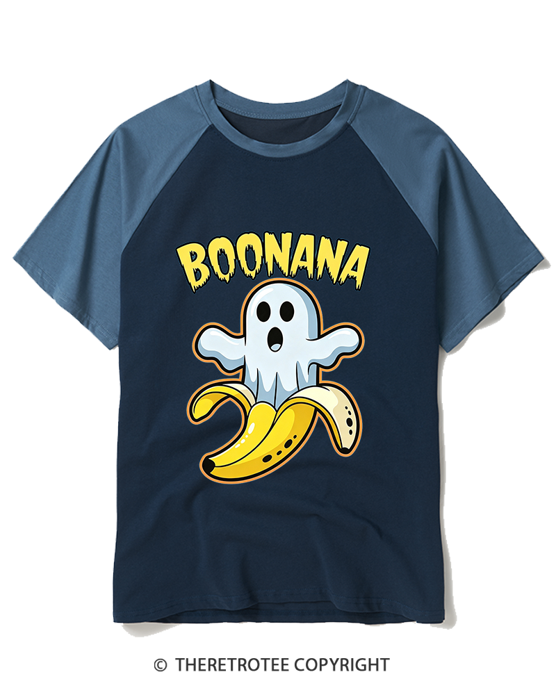 TheRetroTee Boonana 1980s Raglan Baseball T-Shirt