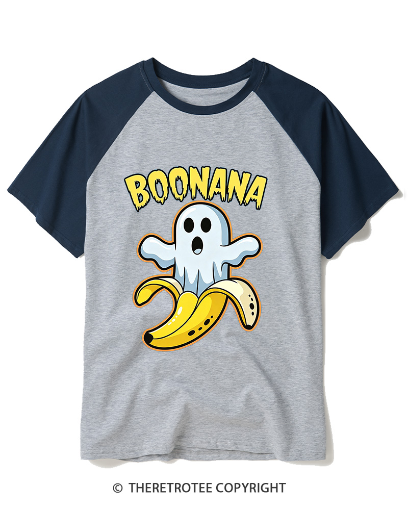 TheRetroTee Boonana 1980s Raglan Baseball T-Shirt