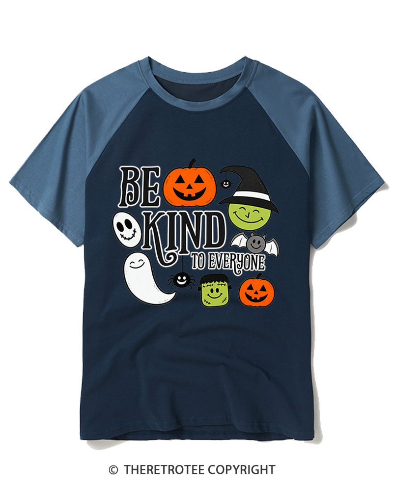 TheRetroTee Halloween Monster 1970s Raglan Baseball T-Shirt