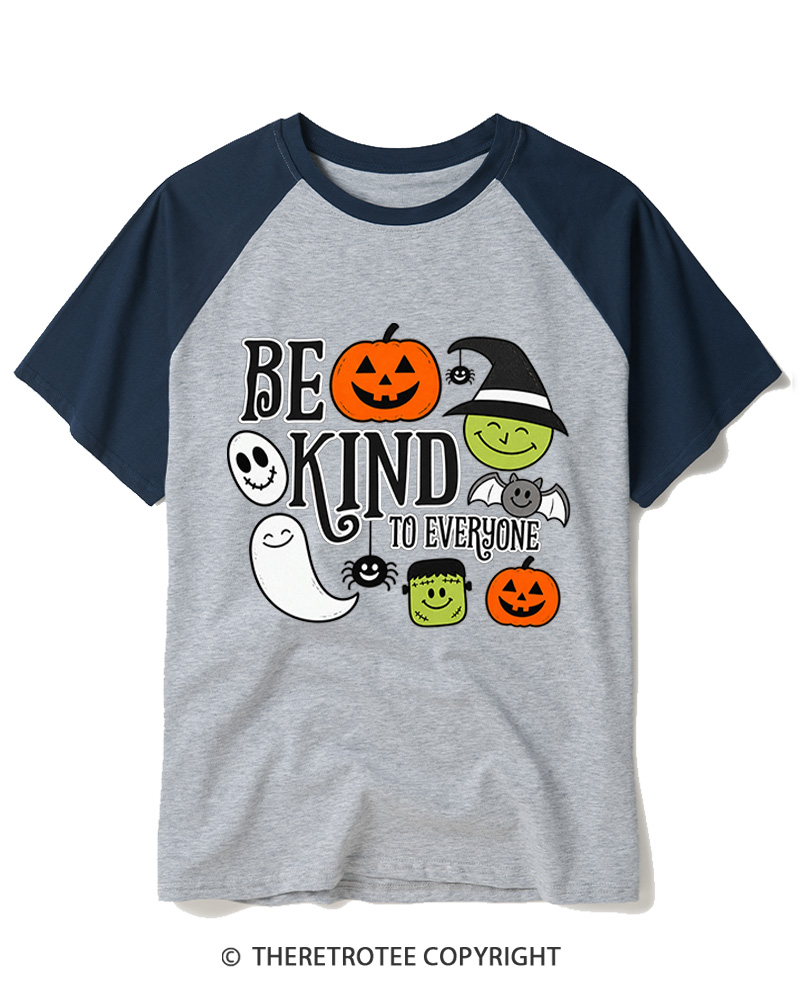 TheRetroTee Halloween Monster 1970s Raglan Baseball T-Shirt