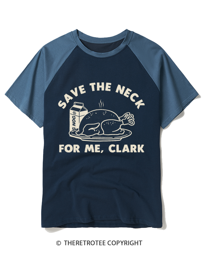 TheRetroTee Funny Thanksgiving 1980s Raglan Baseball T-Shirt