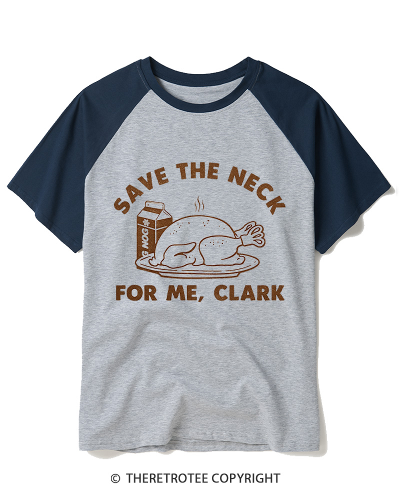 TheRetroTee Funny Thanksgiving 1980s Raglan Baseball T-Shirt