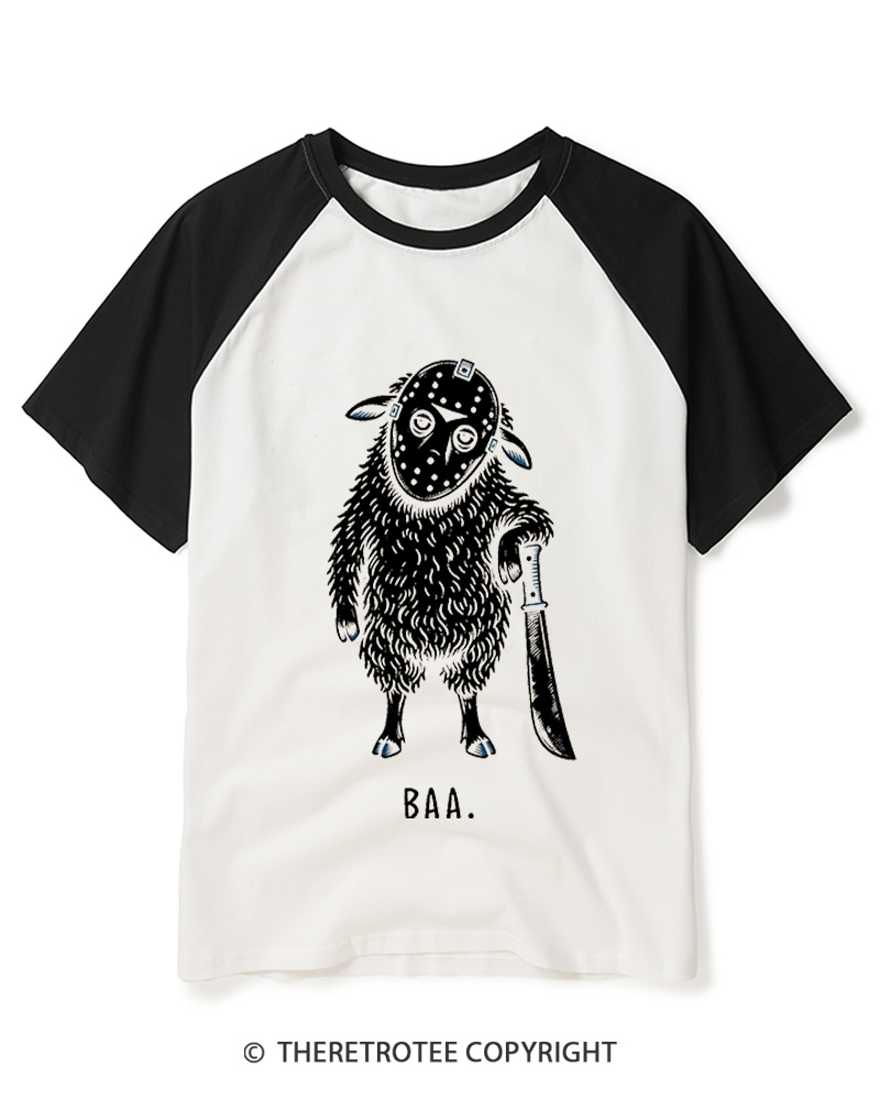 TheRetroTee BAA 1980s Raglan Baseball T-Shirt