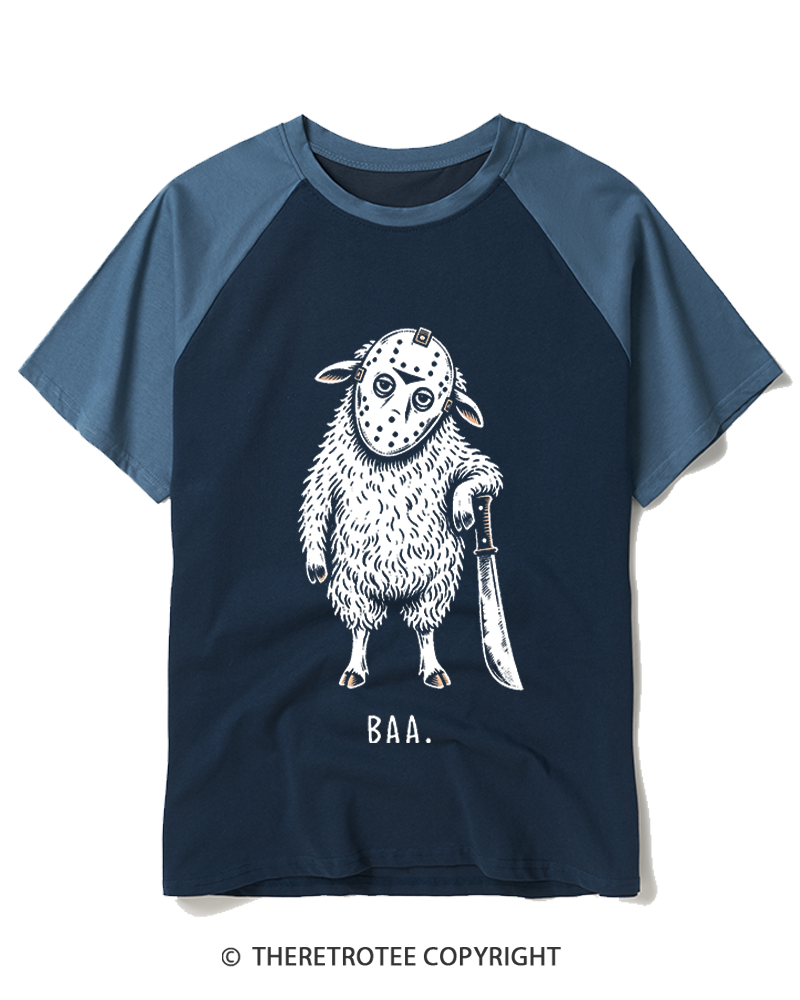 TheRetroTee BAA 1980s Raglan Baseball T-Shirt