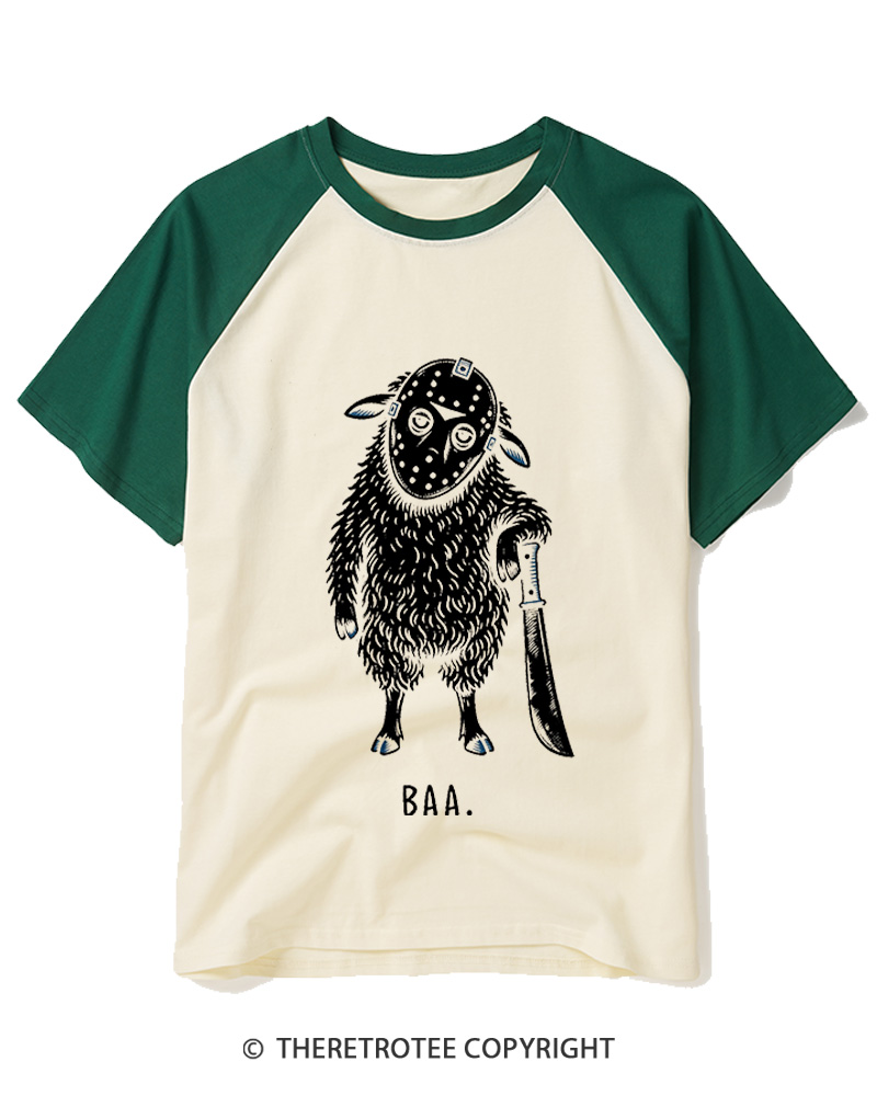 TheRetroTee BAA 1980s Raglan Baseball T-Shirt