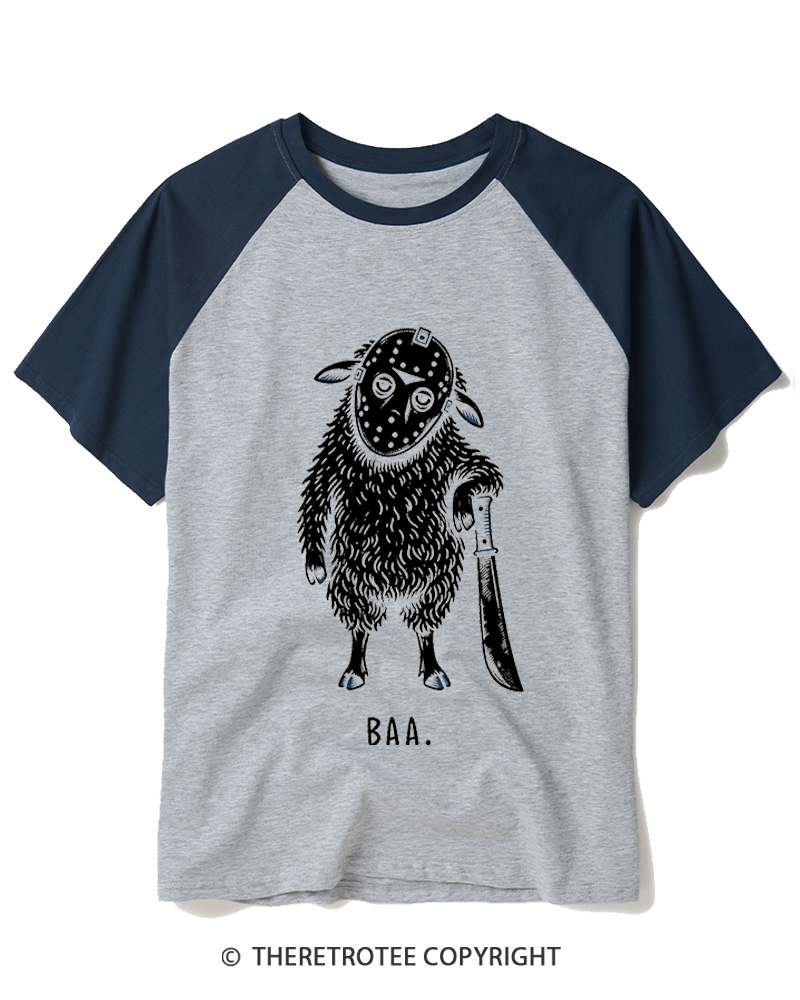 TheRetroTee BAA 1980s Raglan Baseball T-Shirt