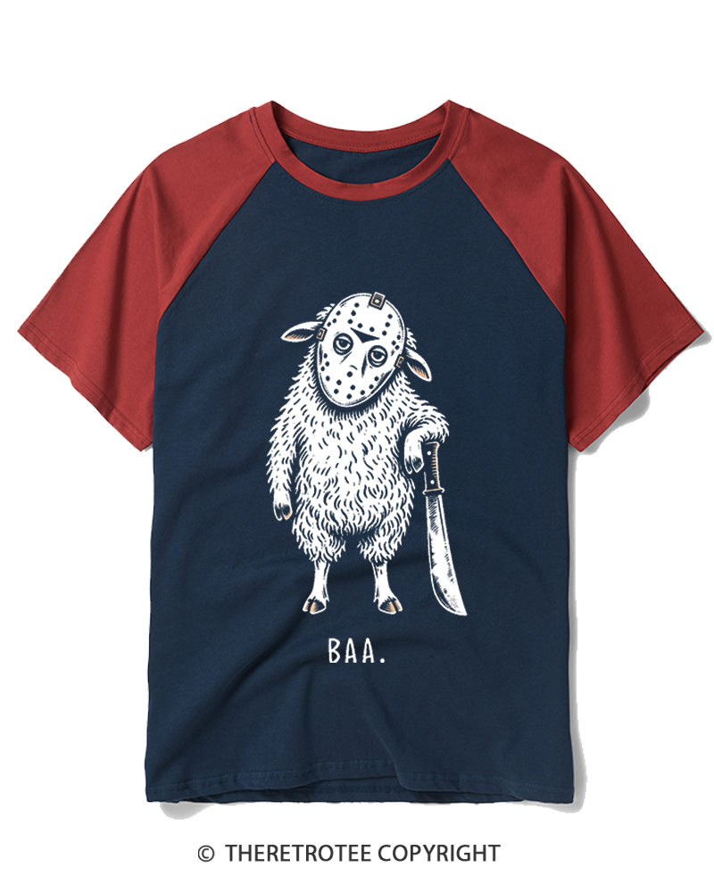 TheRetroTee BAA 1980s Raglan Baseball T-Shirt
