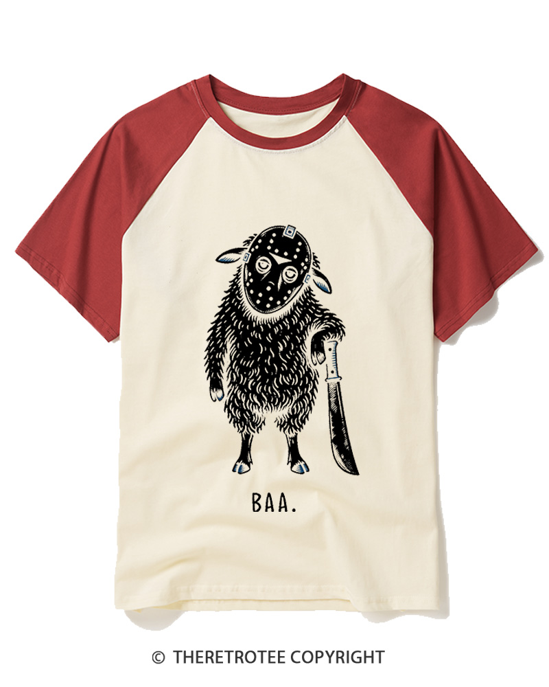 TheRetroTee BAA 1980s Raglan Baseball T-Shirt