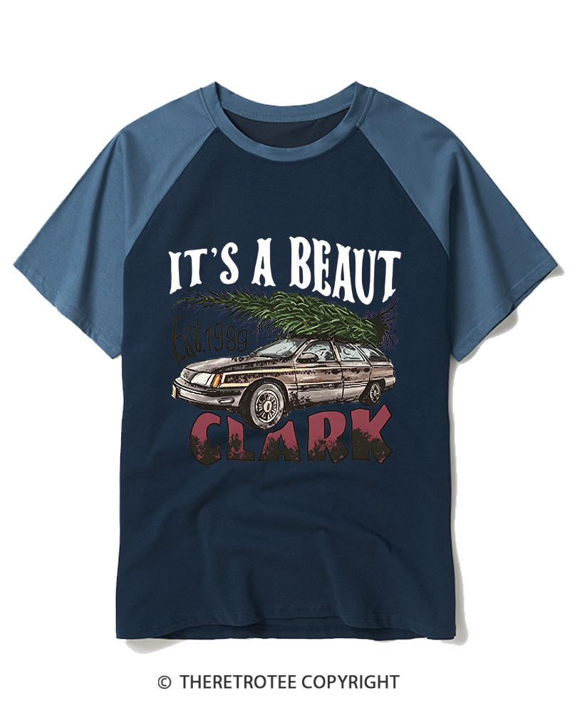 TheRetroTee It’s A Beaut Clark 1980s Raglan Baseball T-Shirt