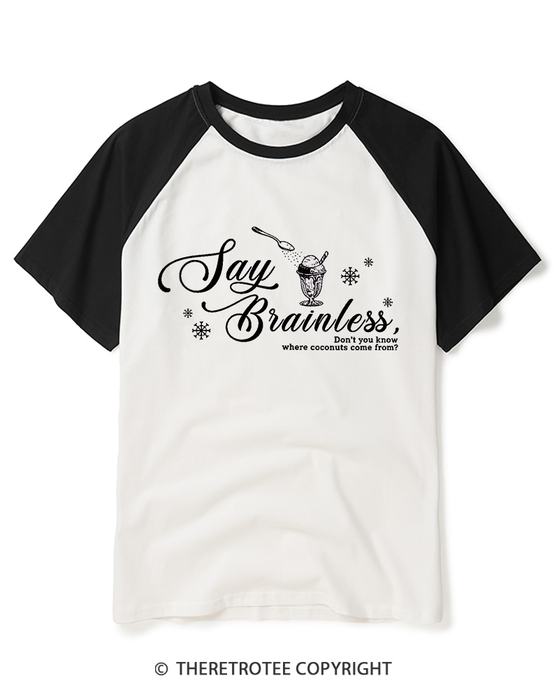 TheRetroTee Don’t You Know Where Coconuts Come From 1940s Raglan Baseball T-Shirt