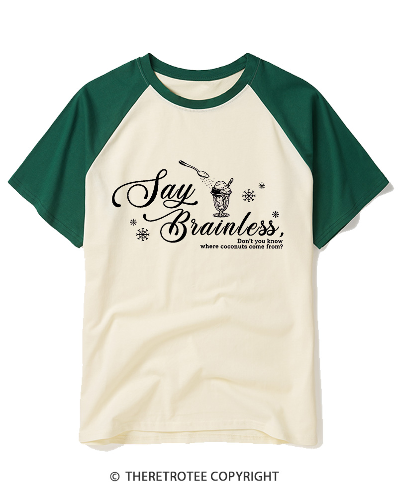 TheRetroTee Don’t You Know Where Coconuts Come From 1940s Raglan Baseball T-Shirt