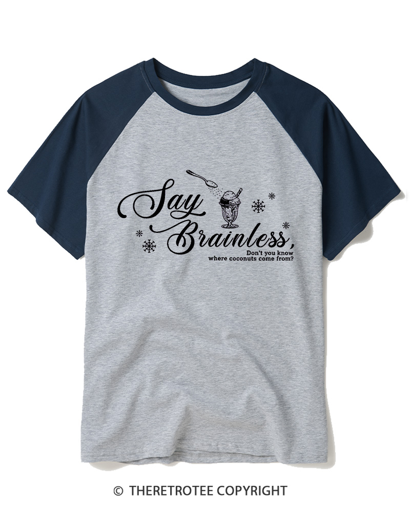 TheRetroTee Don’t You Know Where Coconuts Come From 1940s Raglan Baseball T-Shirt