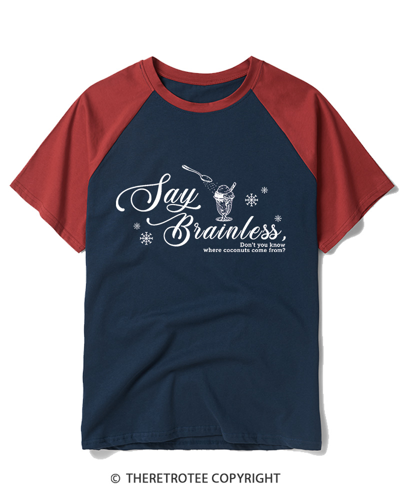 TheRetroTee Don’t You Know Where Coconuts Come From 1940s Raglan Baseball T-Shirt