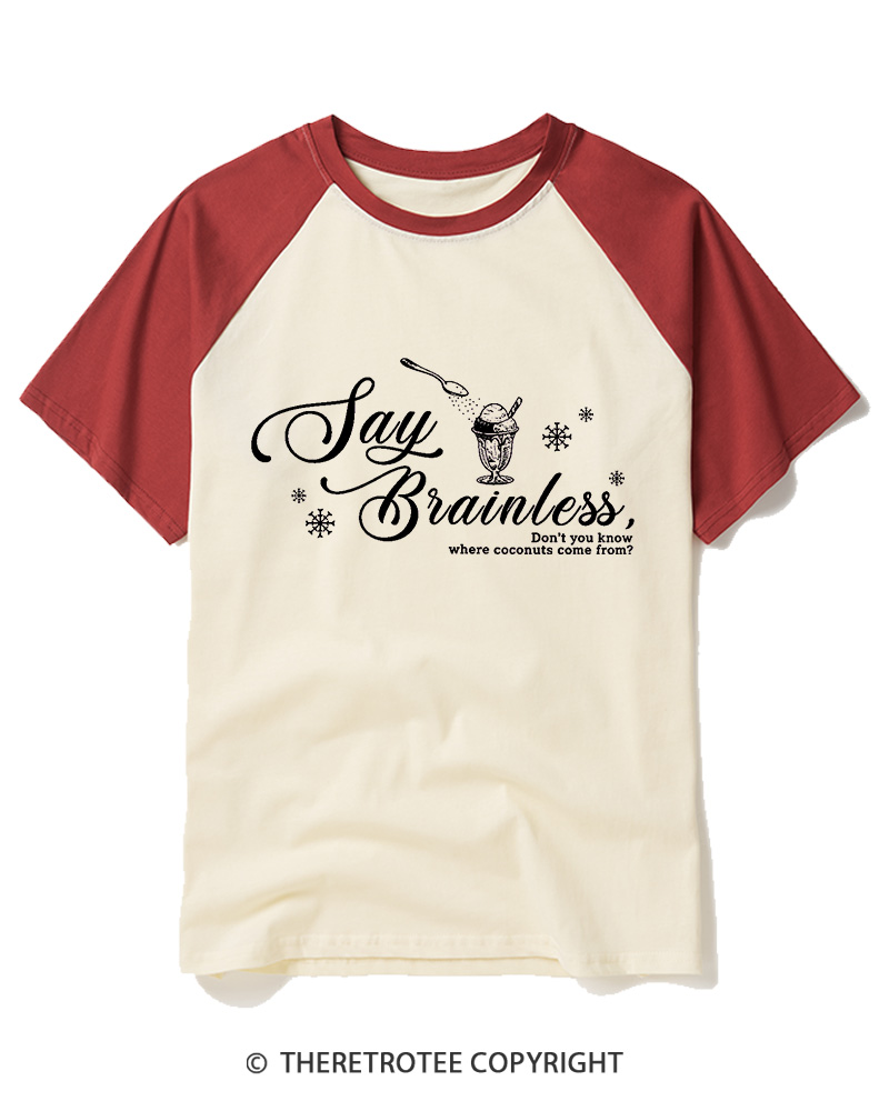 TheRetroTee Don’t You Know Where Coconuts Come From 1940s Raglan Baseball T-Shirt