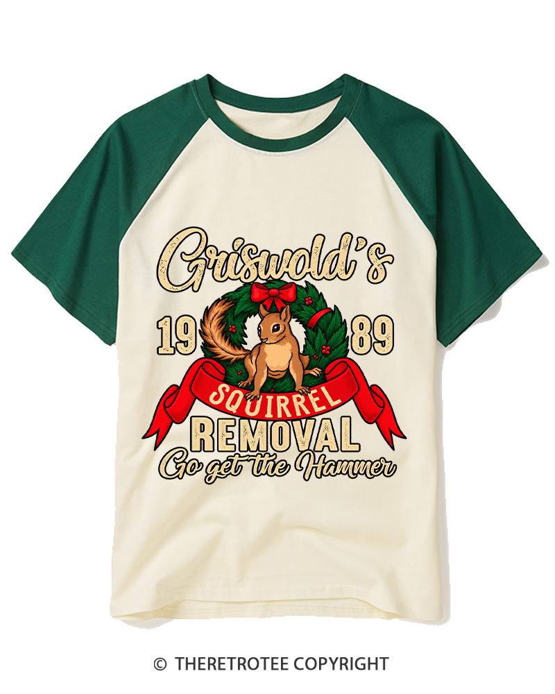 TheRetroTee Go Get the Hammer 1980s Raglan Baseball T-Shirt