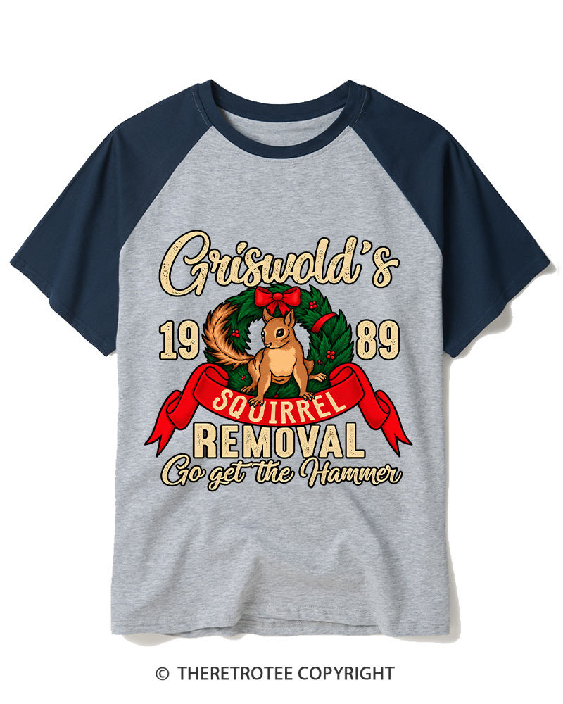 TheRetroTee Go Get the Hammer 1980s Raglan Baseball T-Shirt