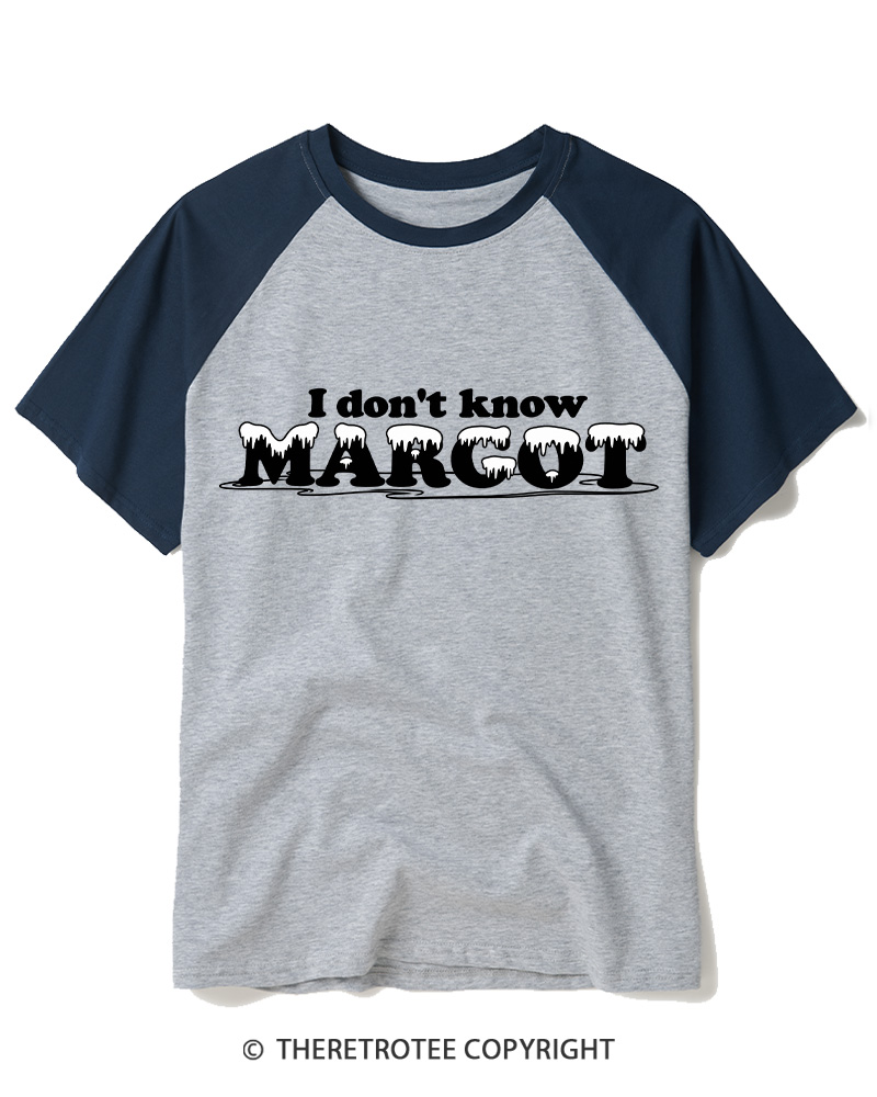 TheRetroTee I Don't Know 1980s Raglan Baseball T-Shirt