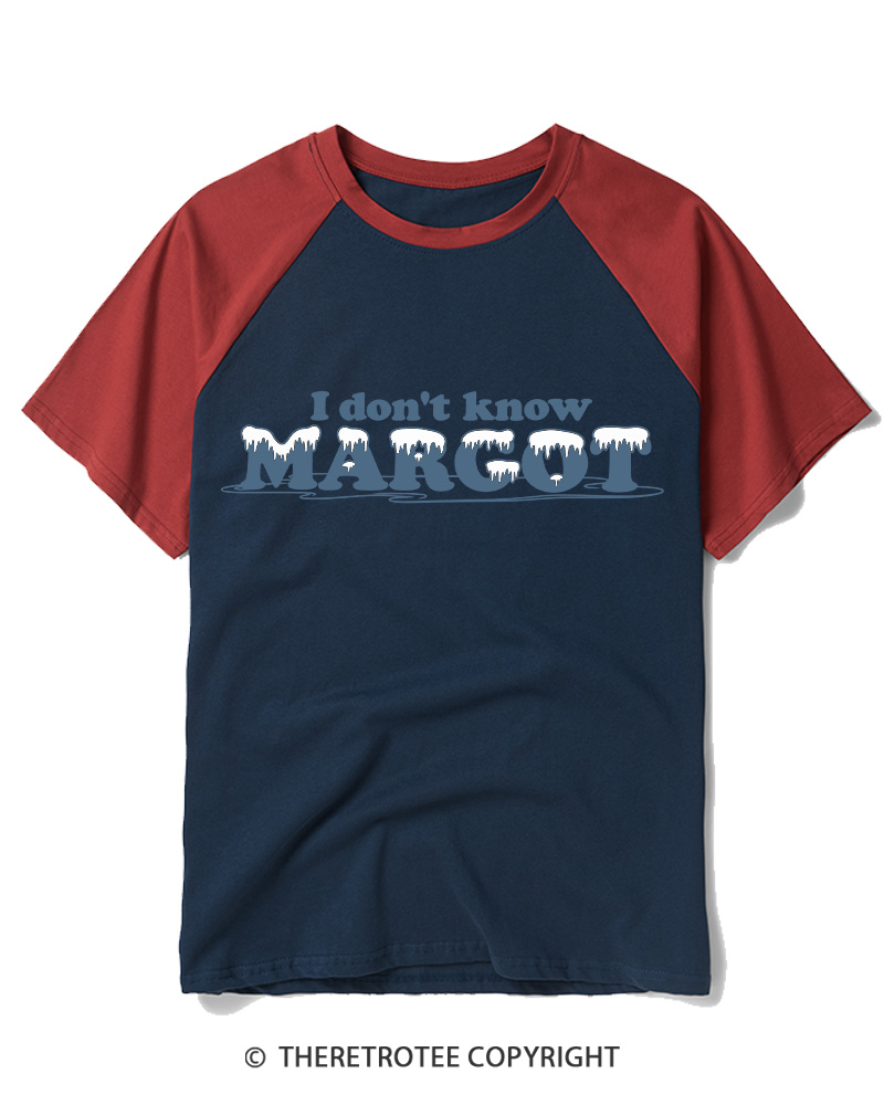 TheRetroTee I Don't Know 1980s Raglan Baseball T-Shirt