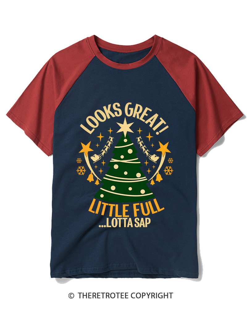 TheRetroTee Looks Great 1980s Raglan Baseball T-Shirt