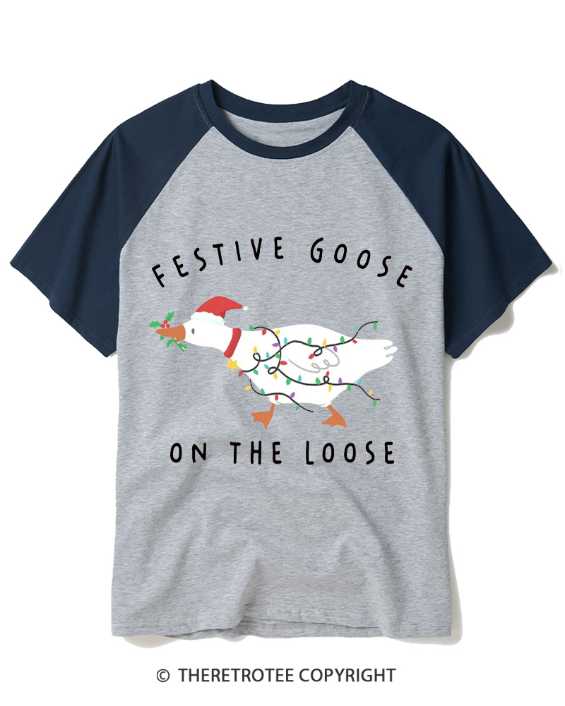 TheRetroTee Overstimulated But Festive 1990s Raglan Baseball T-Shirt