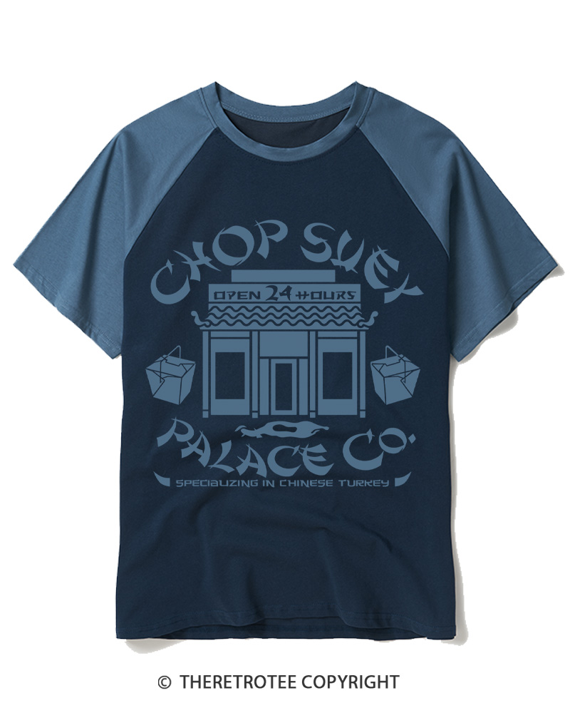 TheRetroTee Open 24 Hours 1980s Raglan Baseball T-Shirt