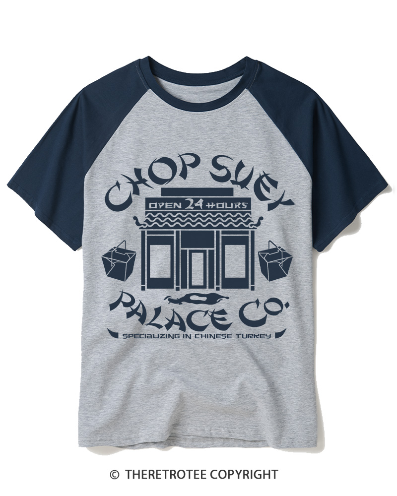 TheRetroTee Open 24 Hours 1980s Raglan Baseball T-Shirt