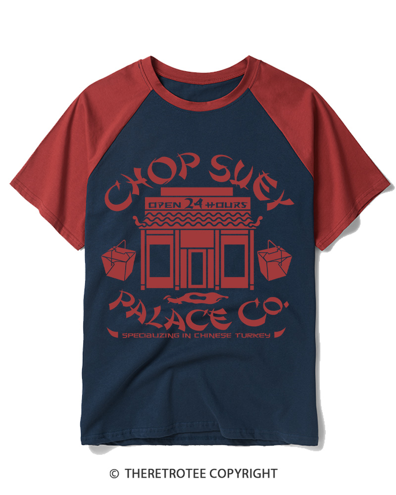 TheRetroTee Open 24 Hours 1980s Raglan Baseball T-Shirt