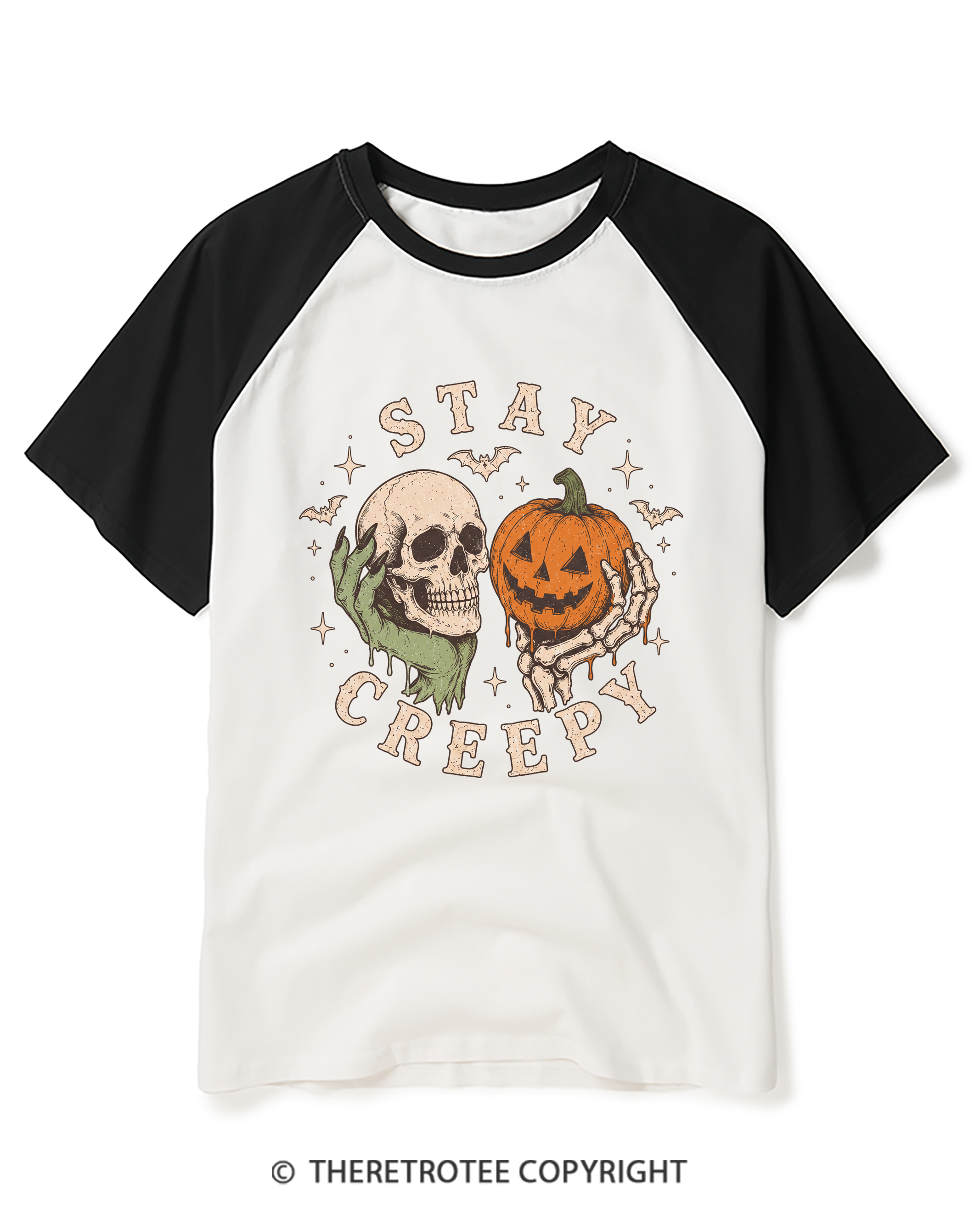 TheRetroTee Staying Alive 1990s Raglan Baseball T-Shirt