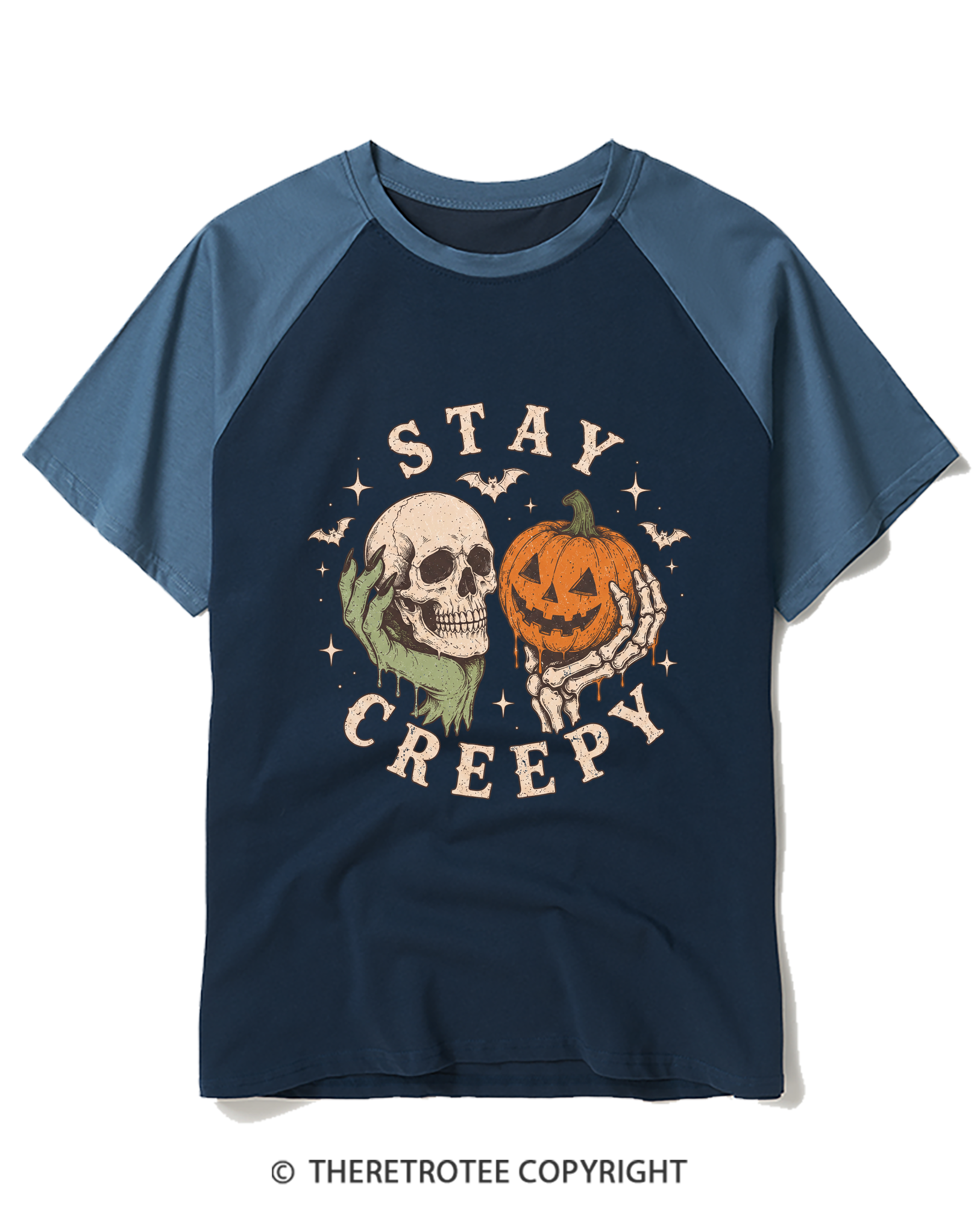 TheRetroTee Staying Alive 1990s Raglan Baseball T-Shirt