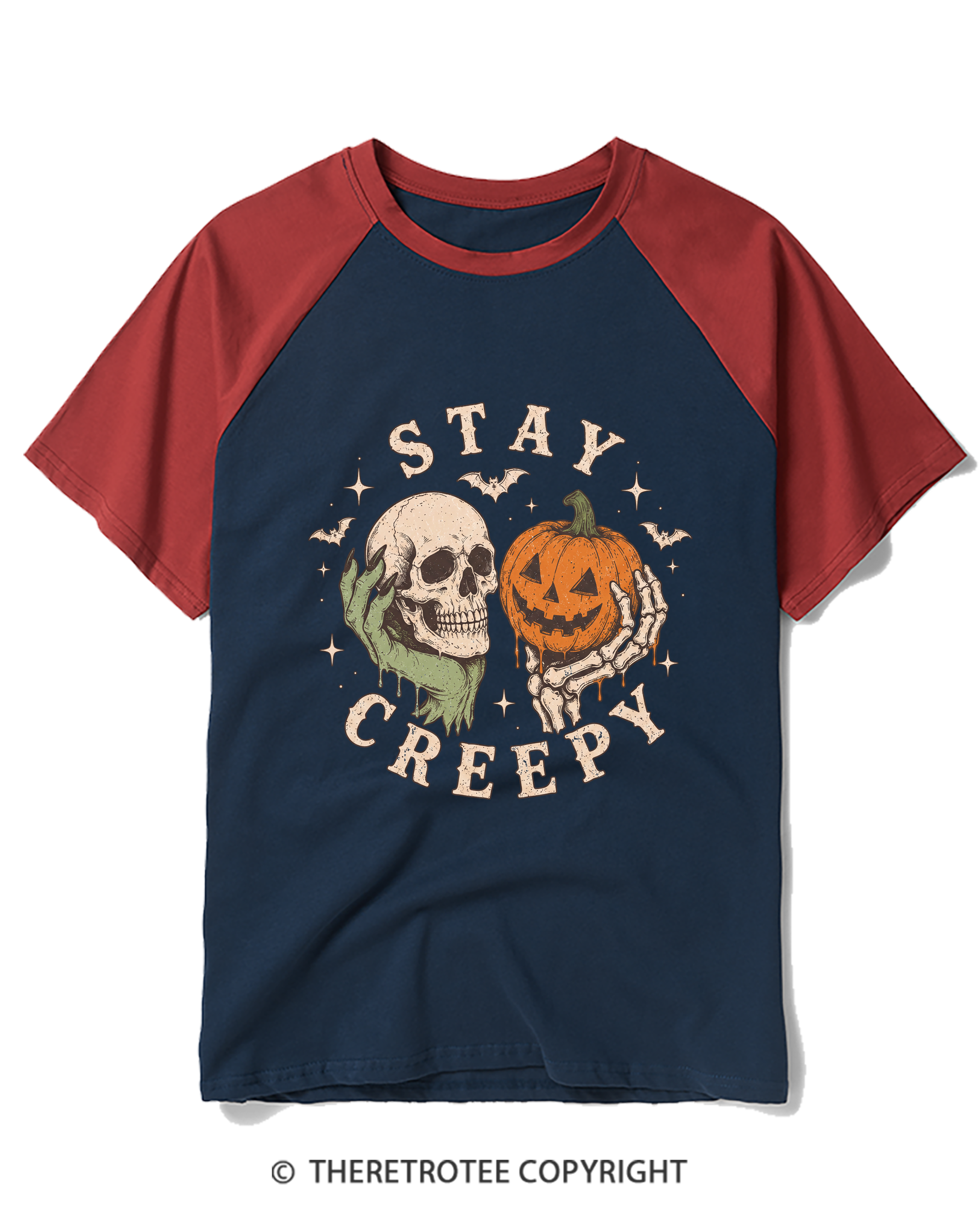 TheRetroTee Staying Alive 1990s Raglan Baseball T-Shirt