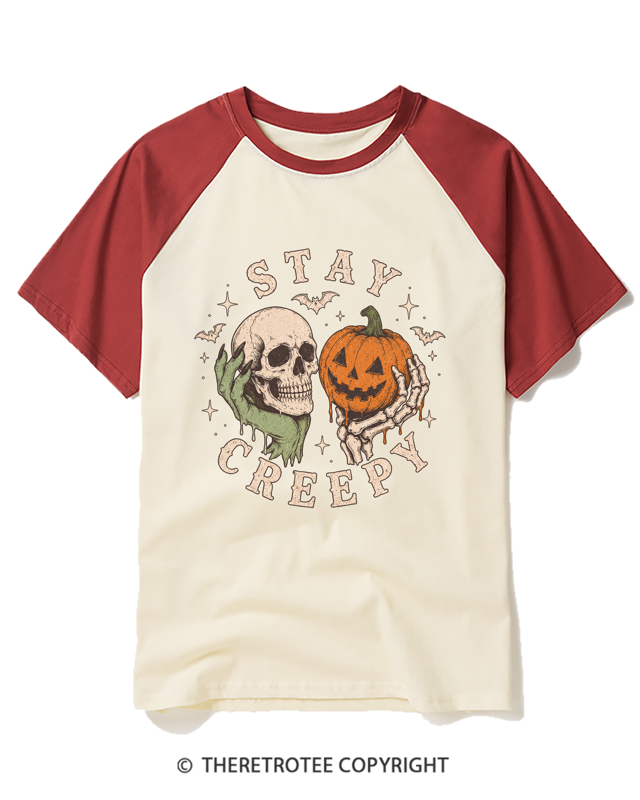 TheRetroTee Staying Alive 1990s Raglan Baseball T-Shirt