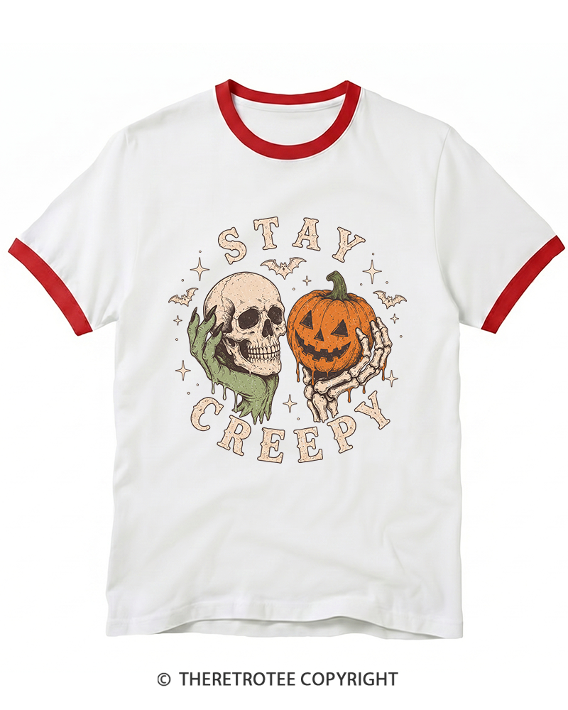 TheRetroTee Staying Alive 1990s Ringer T-Shirt