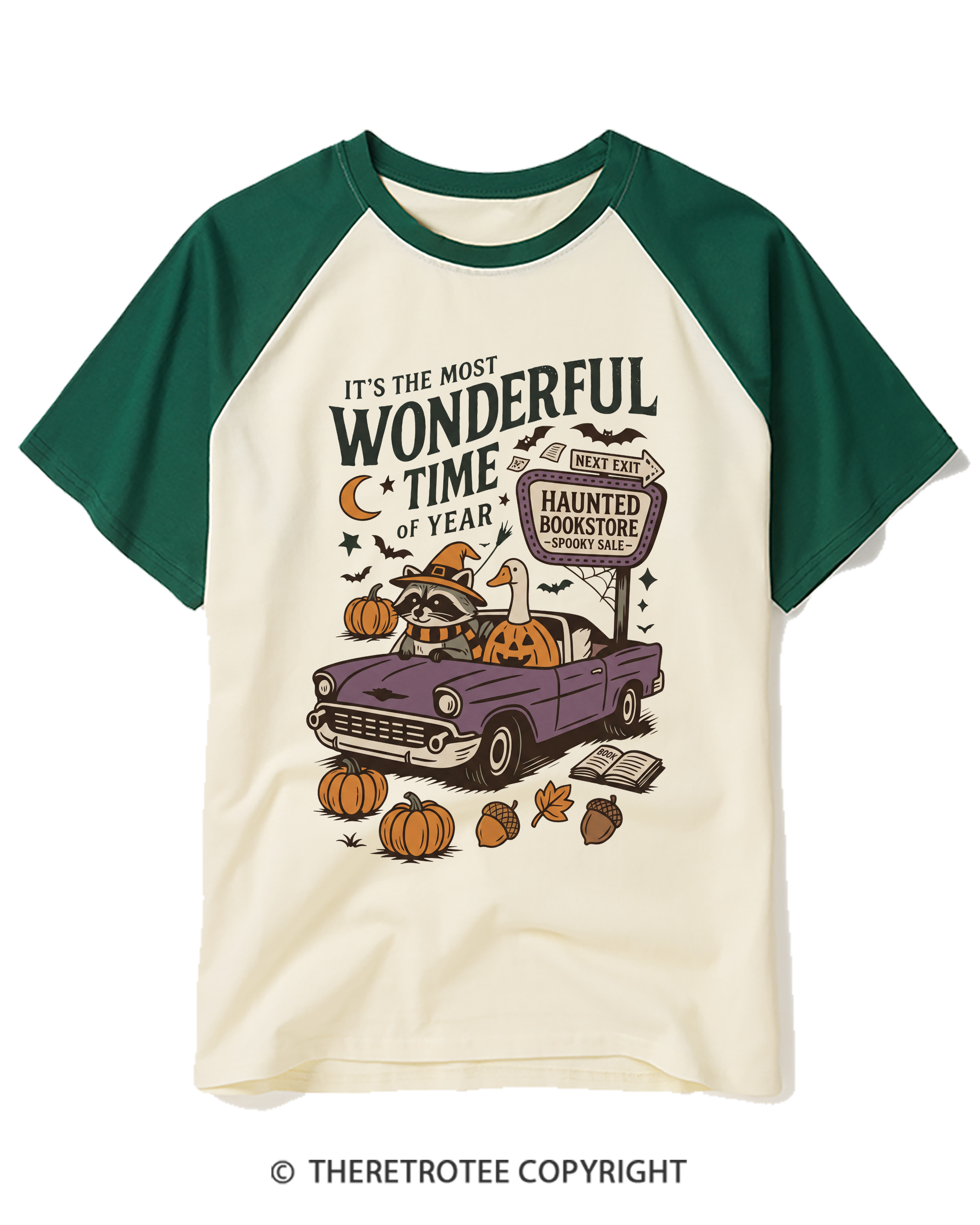 TheRetroTee It's The Most Wonderful Time Of The Year 1960s Raglan Baseball T-Shirt