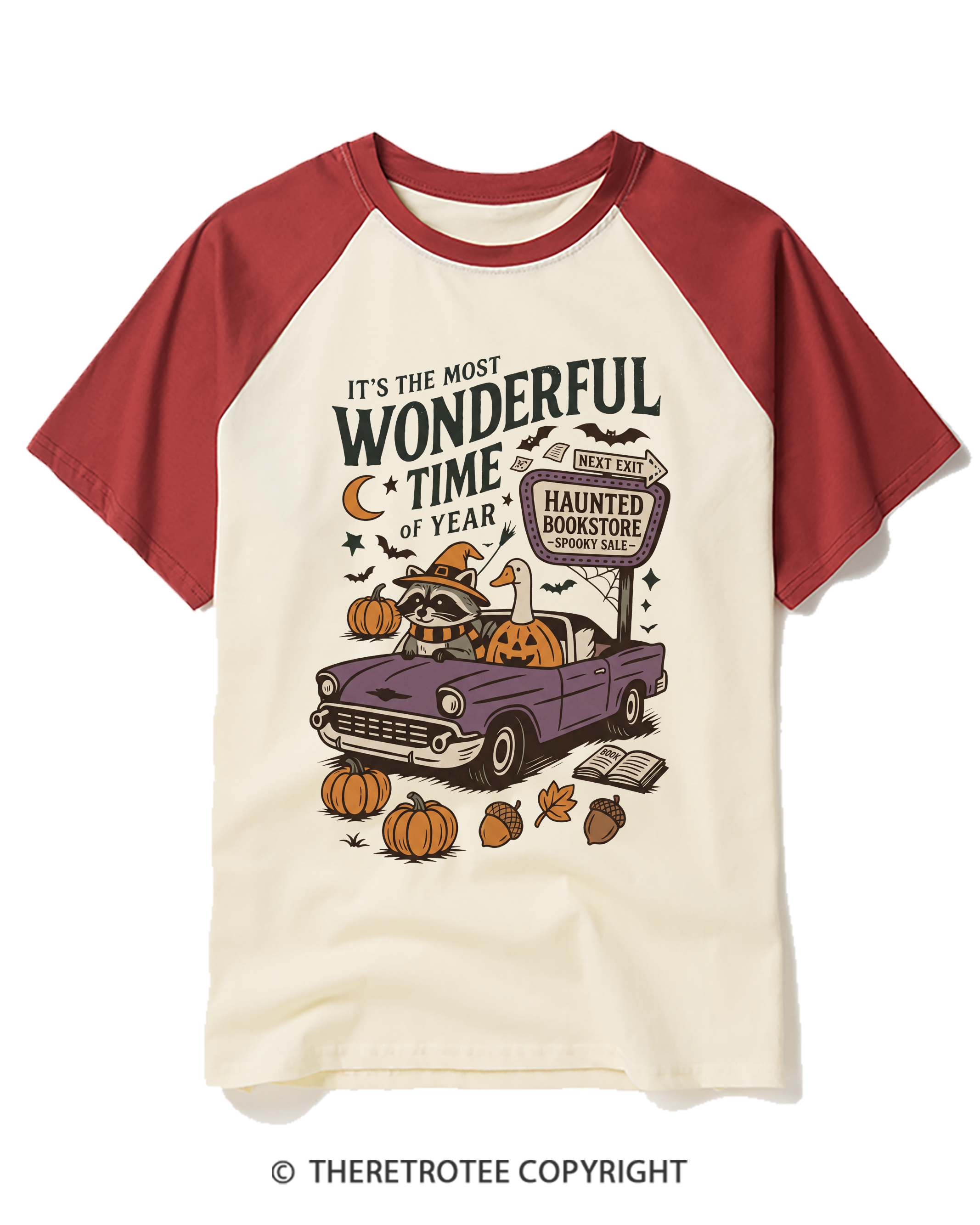 TheRetroTee It's The Most Wonderful Time Of The Year 1960s Raglan Baseball T-Shirt