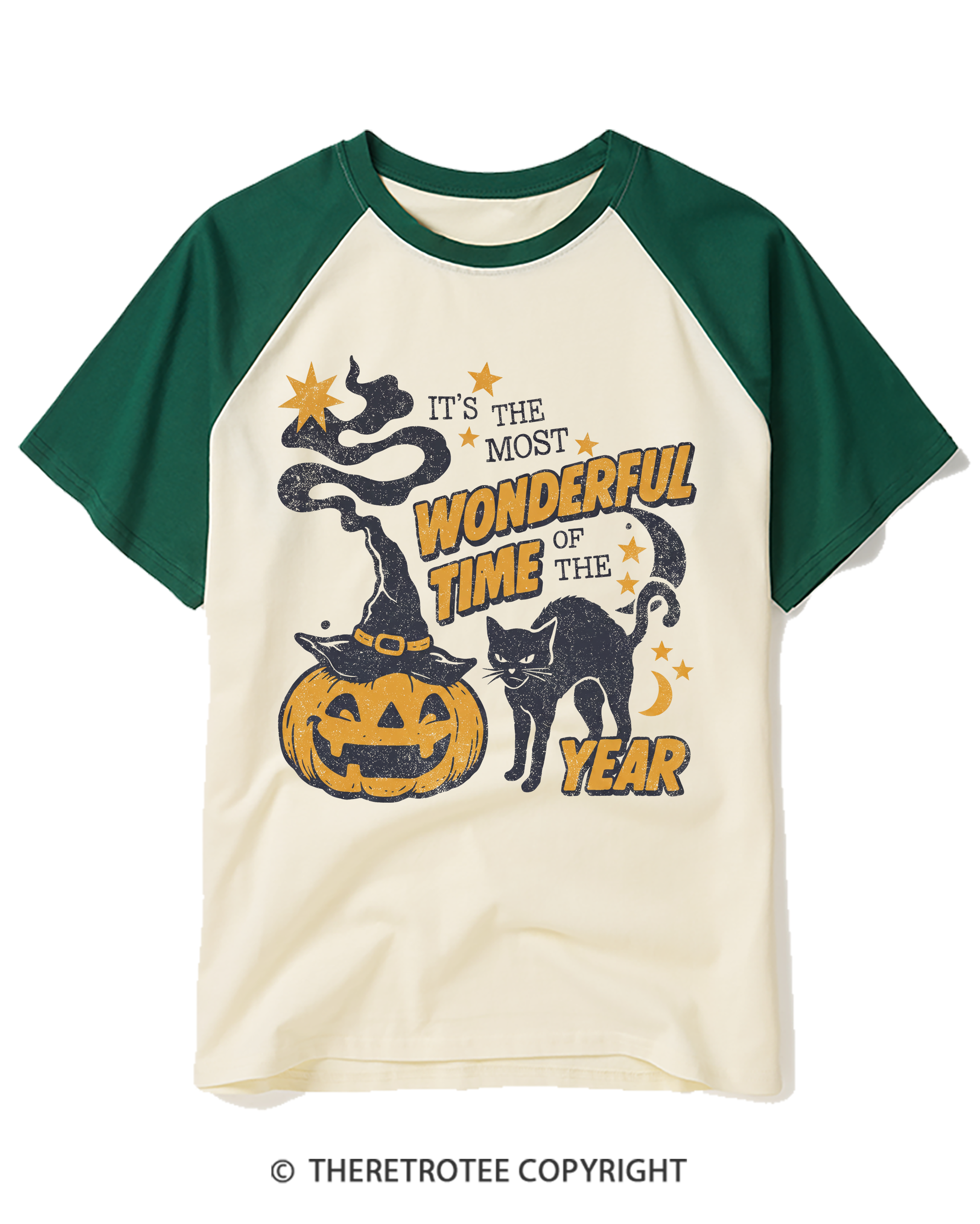 TheRetroTee It's The Most Wonderful Time Of The Year 1970s Raglan Baseball T-Shirt