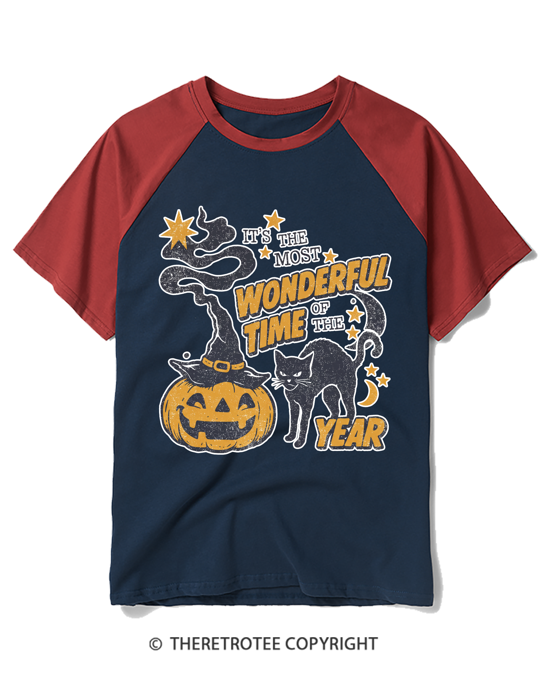 TheRetroTee It's The Most Wonderful Time Of The Year 1970s Raglan Baseball T-Shirt