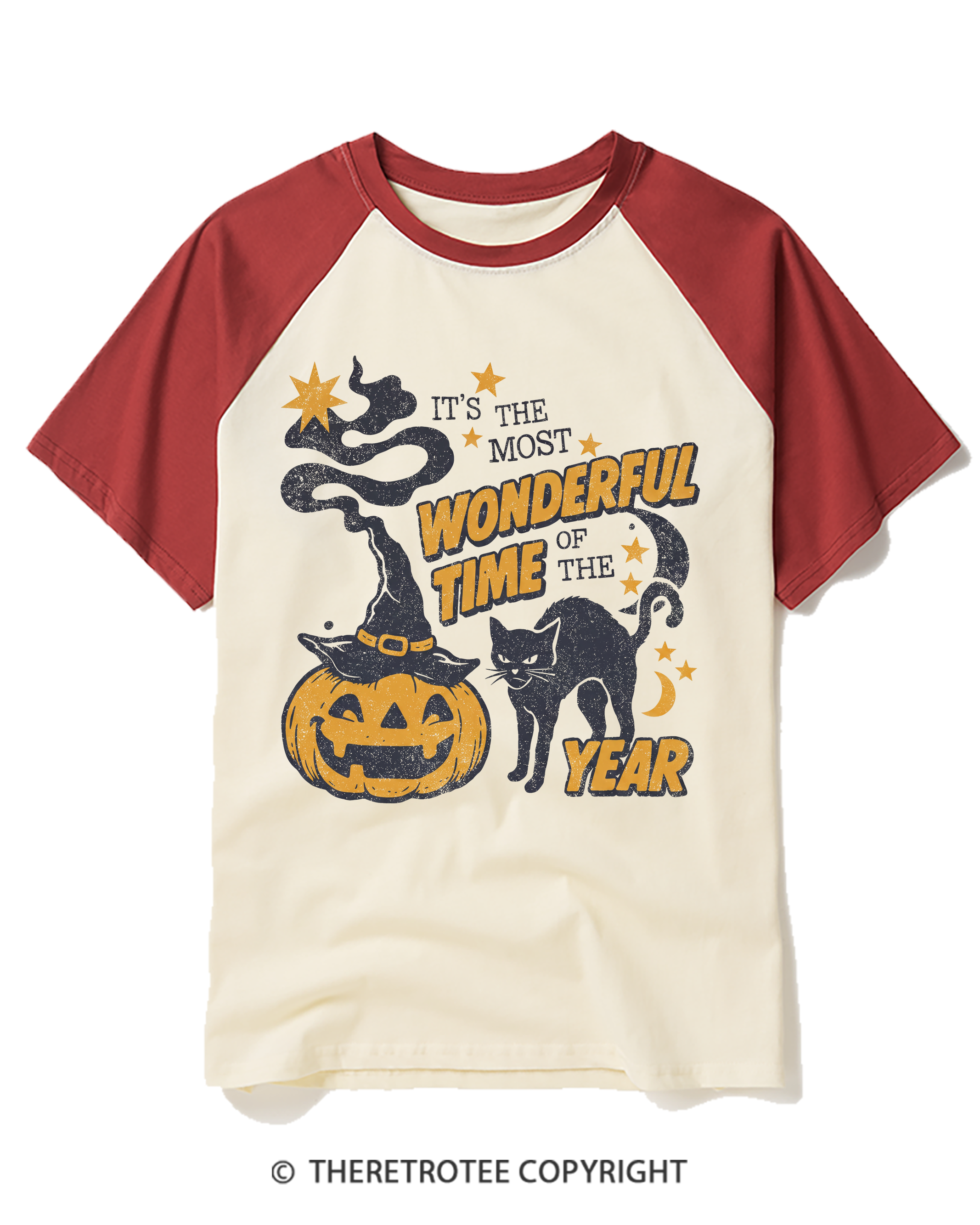 TheRetroTee It's The Most Wonderful Time Of The Year 1970s Raglan Baseball T-Shirt