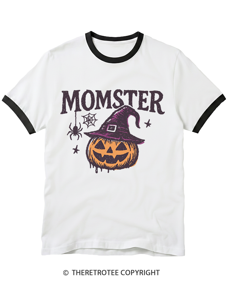 TheRetroTee Momster 1980s Ringer T-Shirt