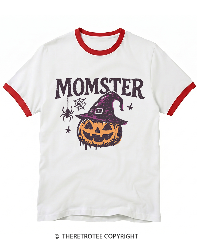 TheRetroTee Momster 1980s Ringer T-Shirt